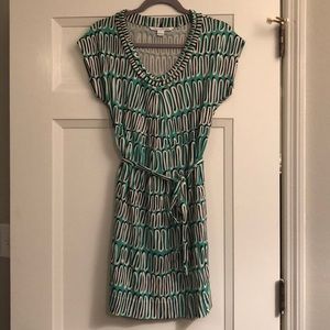 Teal DVF dress